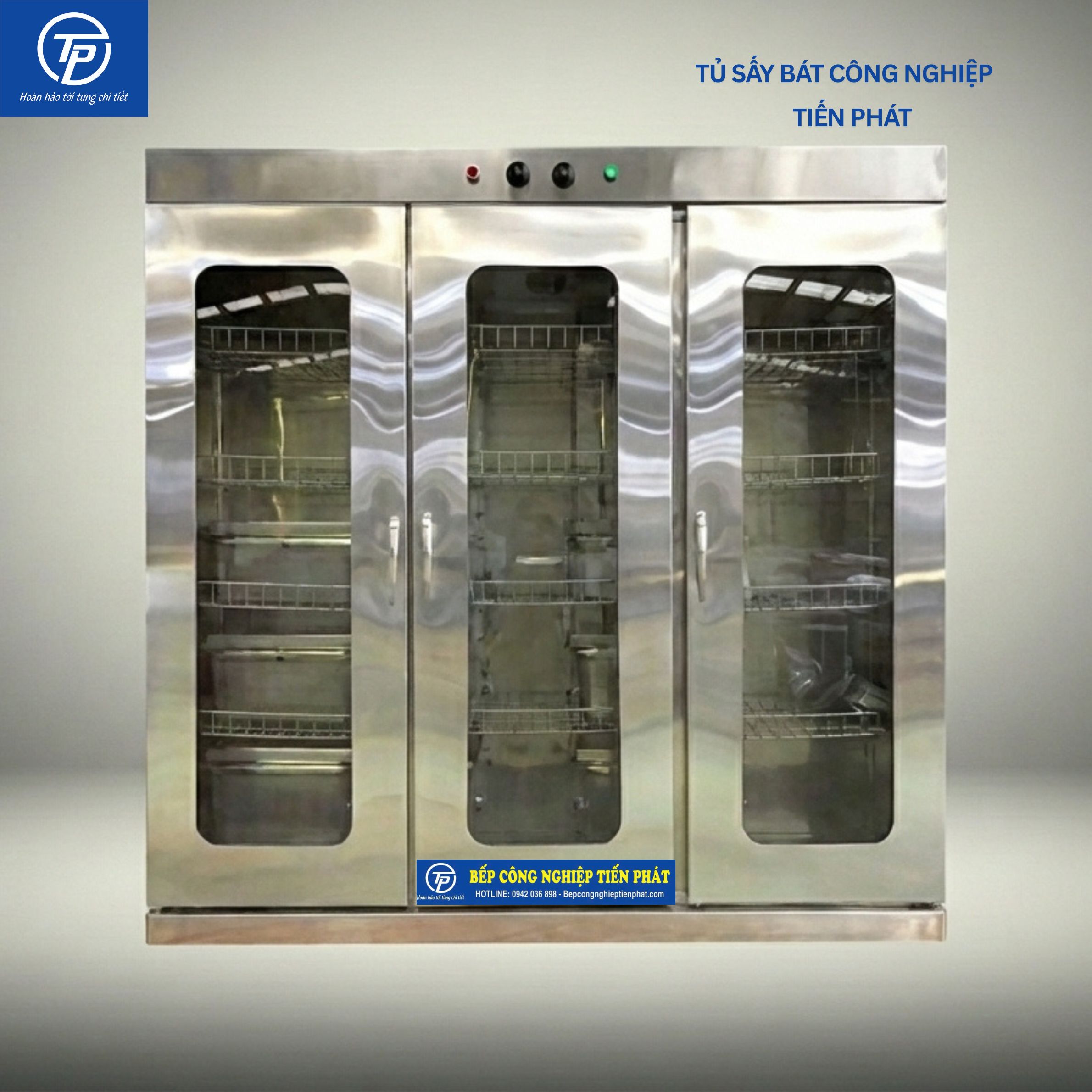 Tủ Sấy Bát Công Nghiệp 3 Cánh 1 Lớp